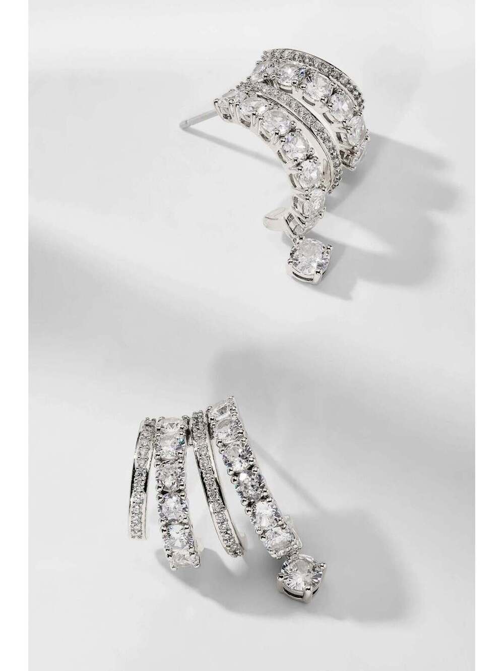 MATCHPOINT MULTI J HOOP CZ EARRINGS